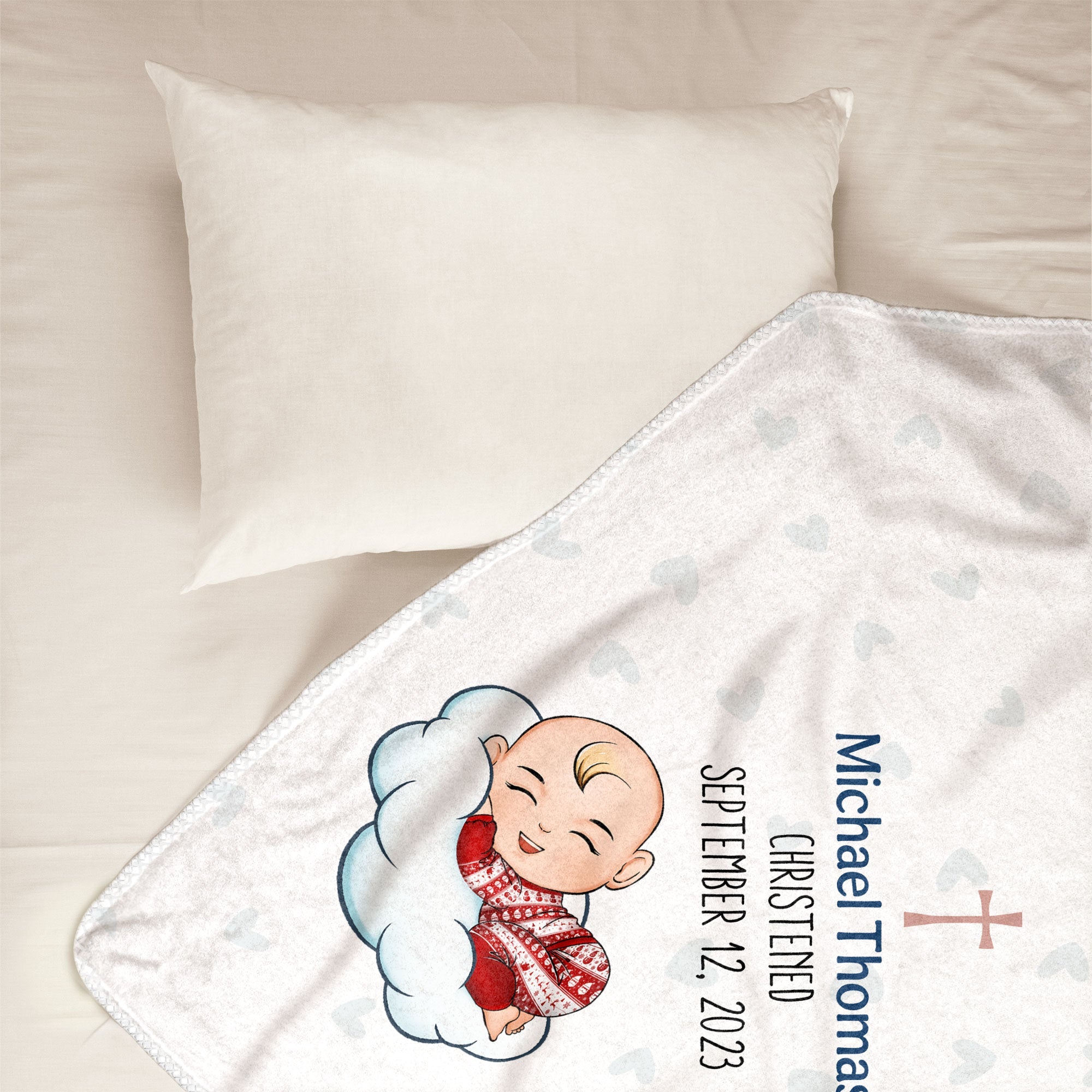 Baptism Gifts For Boys - Personalized Baby Blanket