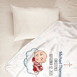 Baptism Gifts For Boys - Personalized Baby Blanket