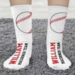 Baseball - Personalized Crew Socks