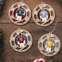 Baseball Player - Personalized 2 Layers Wooden Ornament - Christmas, Birthday, Loving Gift For Baseball Team, Baseball Players, Teammates, Sons, Grandsons, Boyfriend