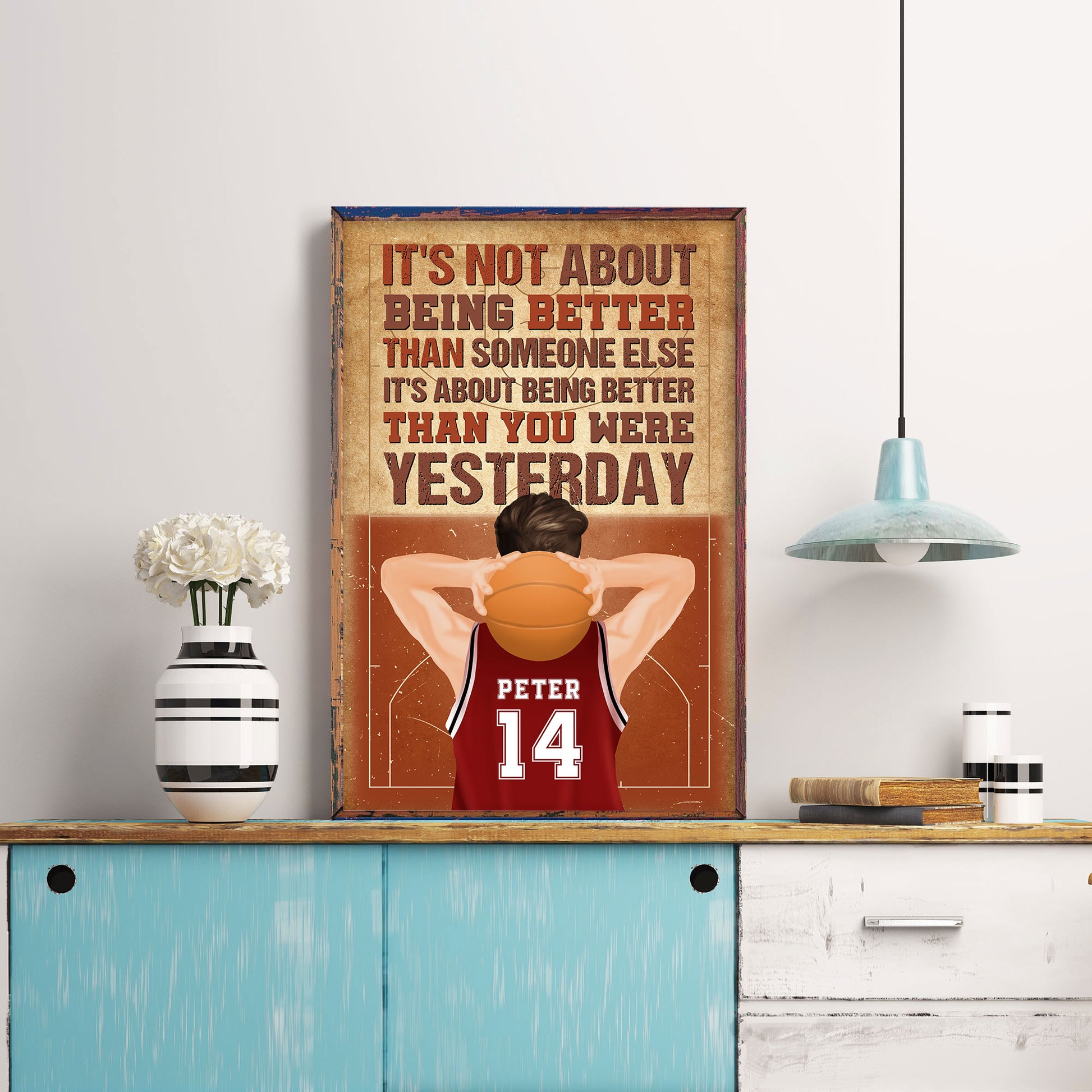Basketball Inspiration - Personalized Poster/Wrapped Canvas - Celebrat –  Macorner