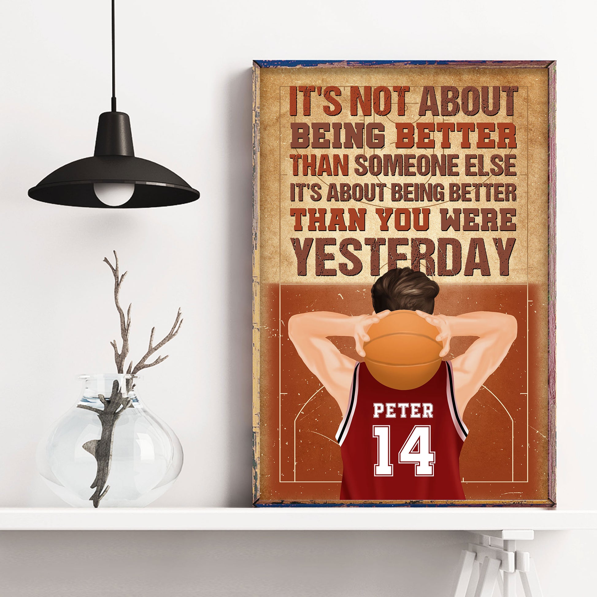 Basketball Inspiration - Personalized Poster/Wrapped Canvas - Celebration  Gift For Basketball Team, Basketball Lover