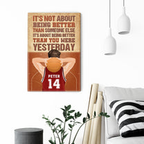 Basketball Inspiration - Personalized Poster/Canvas - Celebration Gift For Basketball Team, Basketball Lover