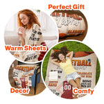 Basketball Life Lessons - Personalized Blanket - Birthday Gift For Basketball Girls, Friends, Daughters, Sisters
