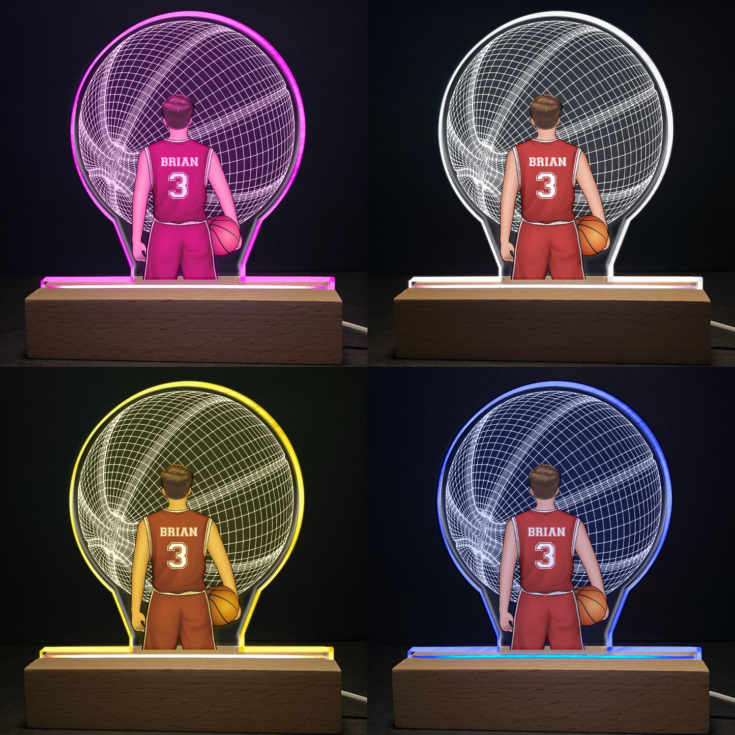 Basketball Player - Personalized LED Light