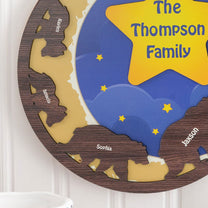 Bear Family - Personalized 2 Layers Wood Sign