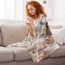 Beautiful Victorious Chosen - Personalized Blanket
