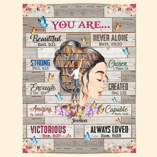 Beautiful Victorious Chosen - Personalized Blanket