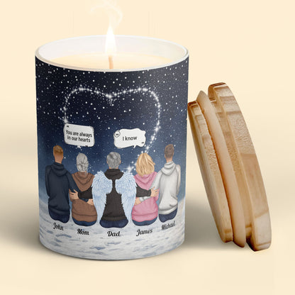 Because Someone We Love Is In Heaven - Personalized Candle