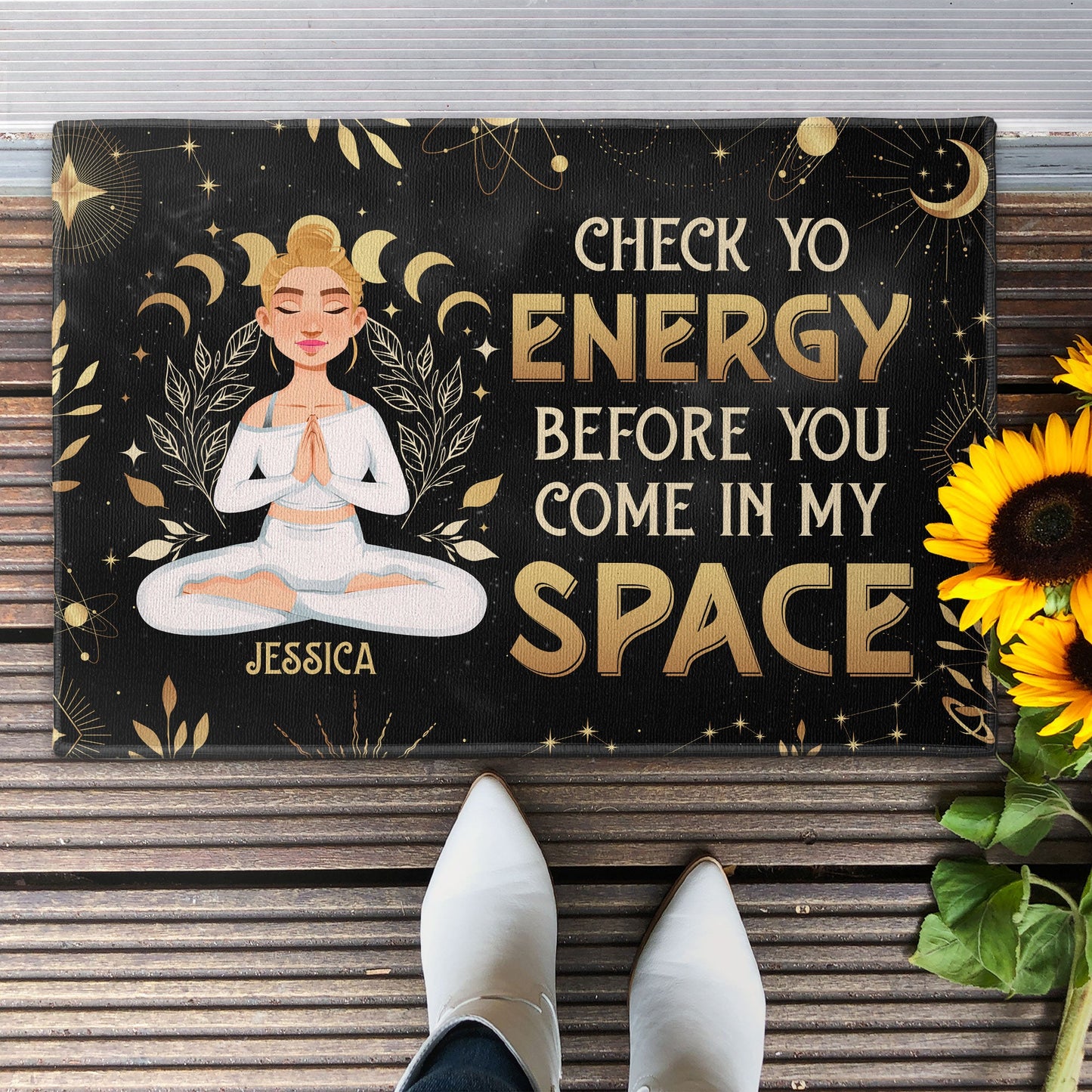 Before Coming In My Space - Personalized Doormat