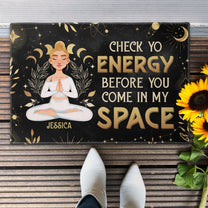 Before Coming In My Space - Personalized Doormat