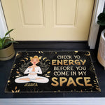 Before Coming In My Space - Personalized Doormat
