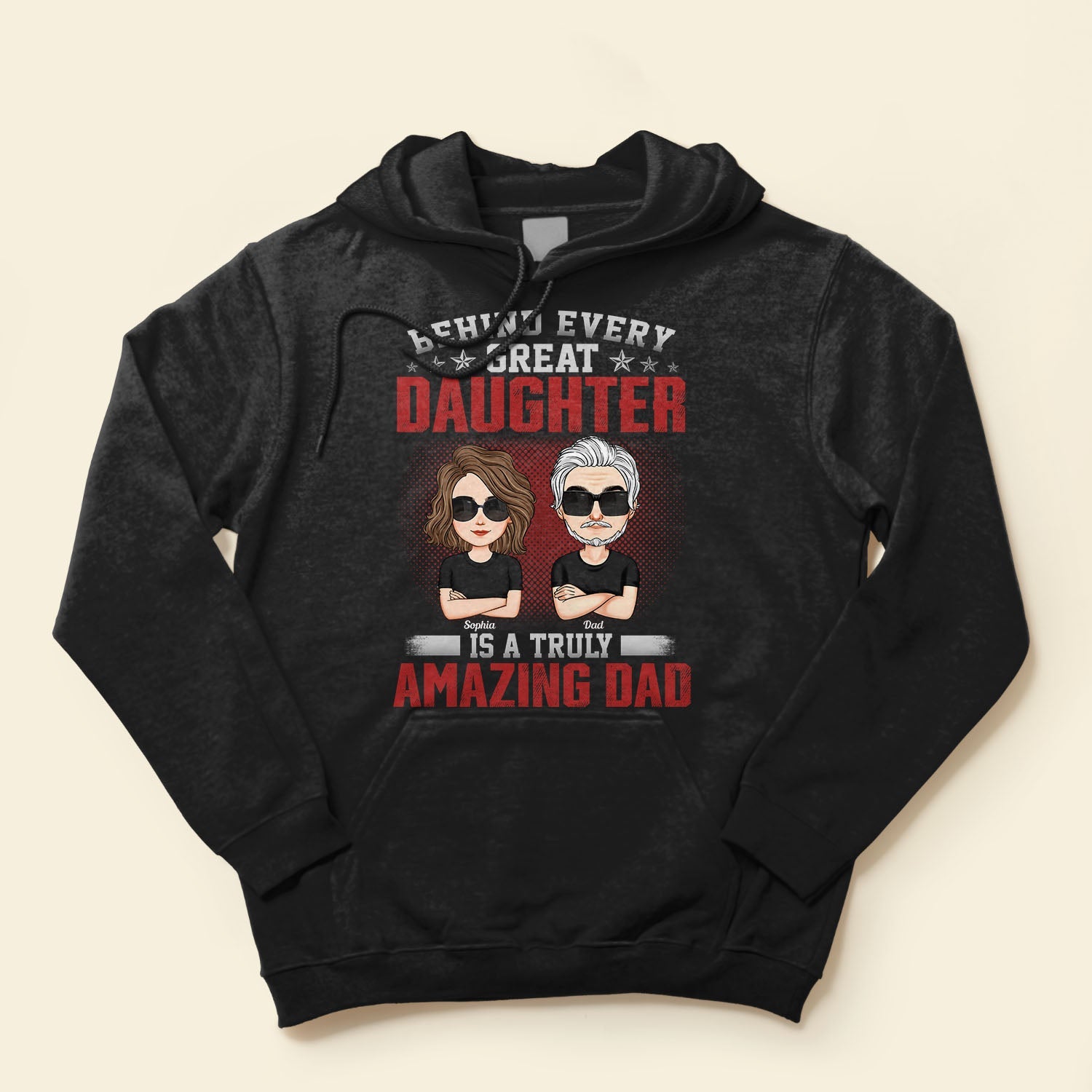 Behind Every Great Child Is A Truly Amazing Dad - Personalized Shirt