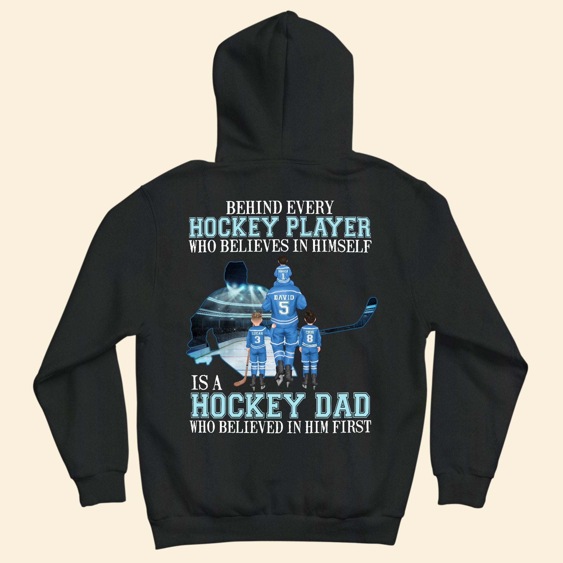 Personalized Hockey Dad And Child Best Dad Ever Custom Pillow - Wander  Prints™