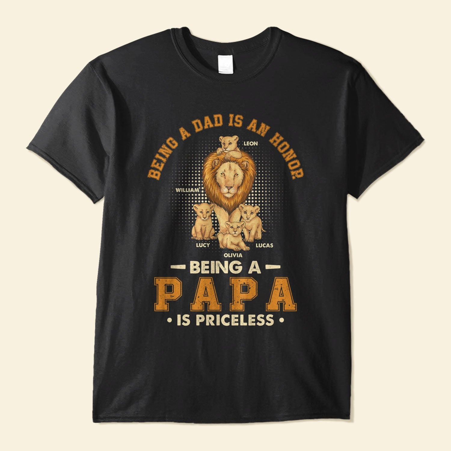 Being A Papa Is Priceless - Personalized Shirt - Father's Day, Birthday Gift For Father, Dad, Dada, Daddy, Papa, Grandpa