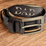 Belt Reminder We Love You For Dad - Personalized Engraved Leather Belt - Gift For Dad