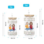 Best Bitches, Alcohol Tolerating, Bonding Over - Personalized Clear Glass Cup