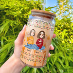 Best Bitches, Alcohol Tolerating, Bonding Over - Personalized Clear Glass Cup