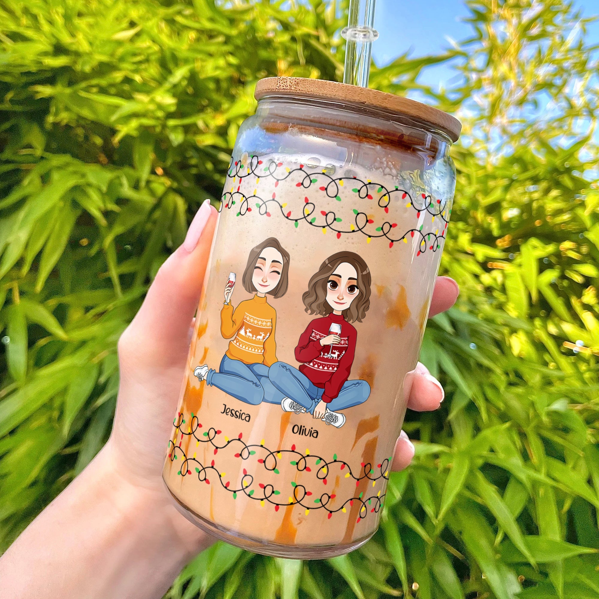 Best Bitches, Alcohol Tolerating, Bonding Over - Personalized Clear Glass Cup