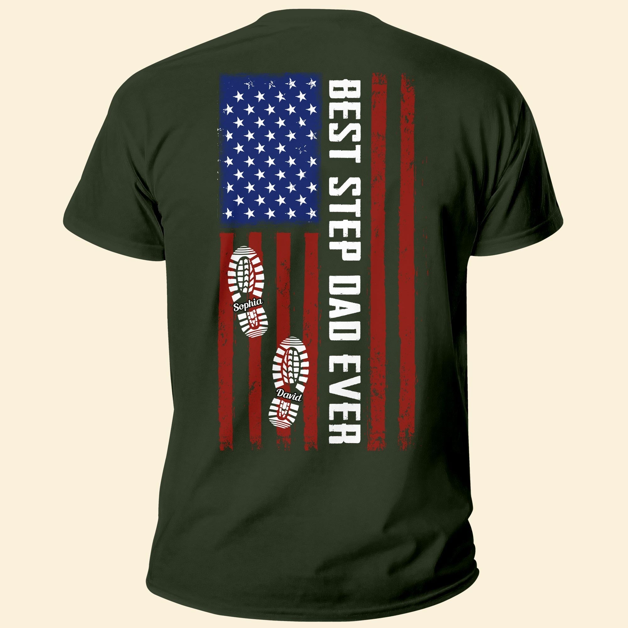 Father's Day Gifts, Best Bonus Dad Ever - Personalized Shirt - Birthday Father's Day Gift For Dad, Step Dad, Husband - Gift From Step-Daughters, Step-Sons, Wife