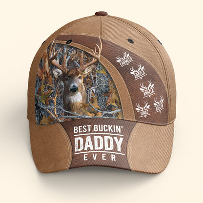 Best Buckin' Dad Ever Custom Papa Grandpa Father - Personalized Classic Cap