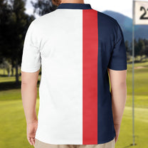 Best Dad By Par Golf Polo Gift For Golf Dad - Custom Golf Shirt