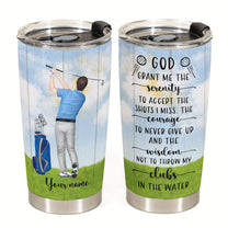 Best Dad By Par - Personalized Tumbler Cup - Gift For Golf Lovers