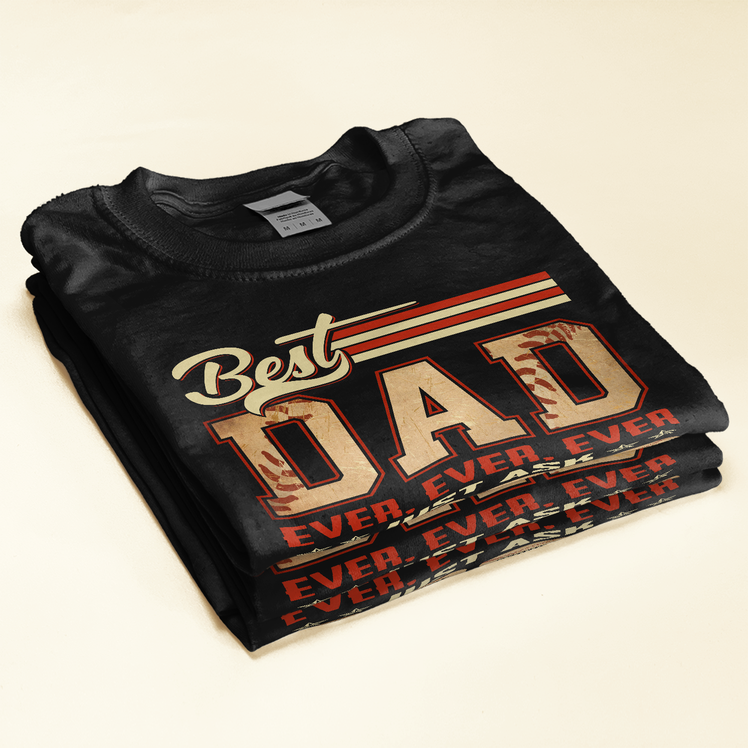 Macorner Best Dad Ever Baseball Dad - Personalized Shirt - Birthday Father's Day Gift for Dad, Baseball Dad, Husband - Gift from Sons, Daughters, Wife Sweater