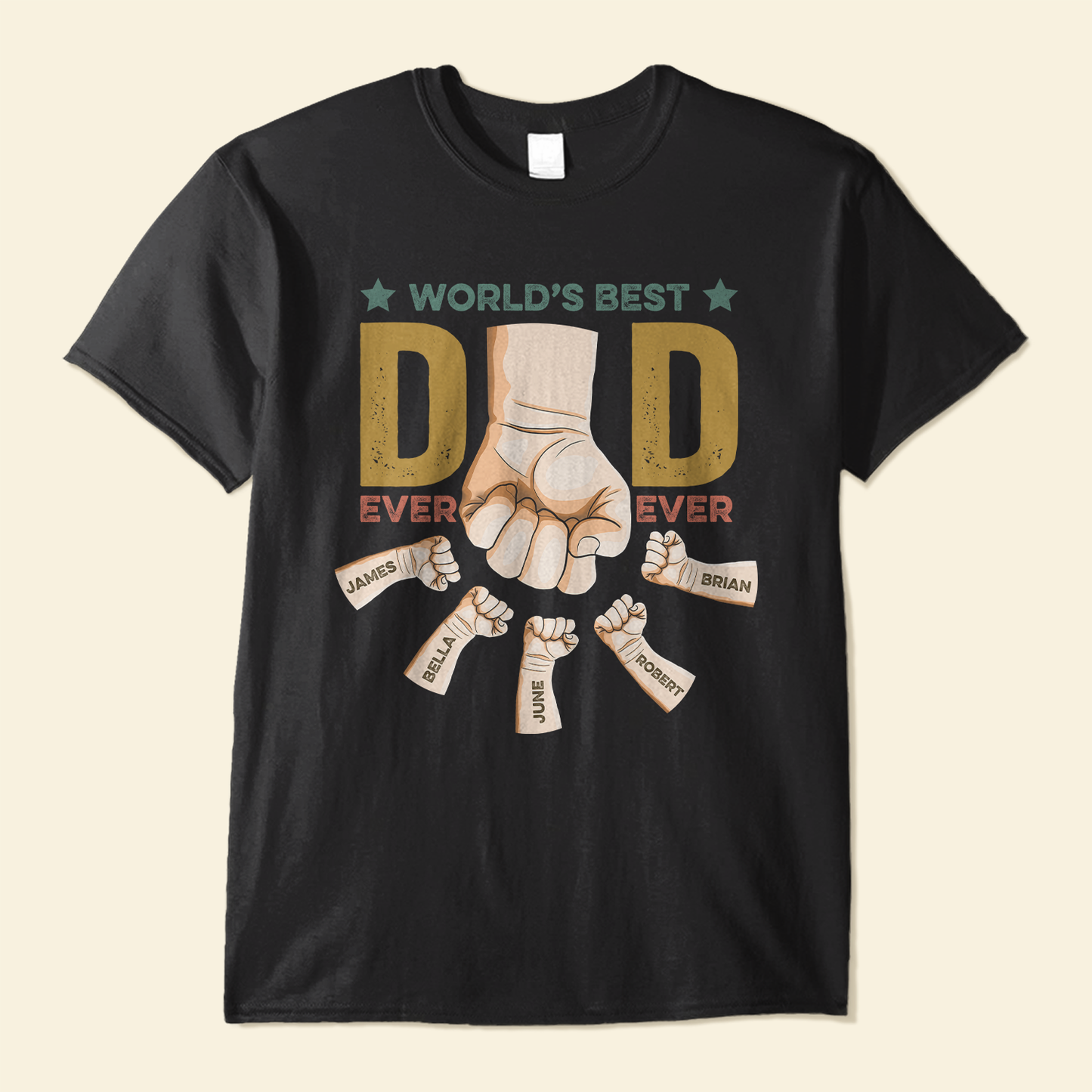 Best Dad Ever Ever - Personalized Shirt