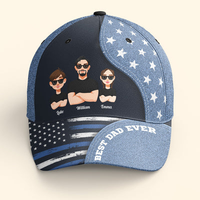 Best Dad Ever Fathers Day Gifts - Personalized Classic Cap