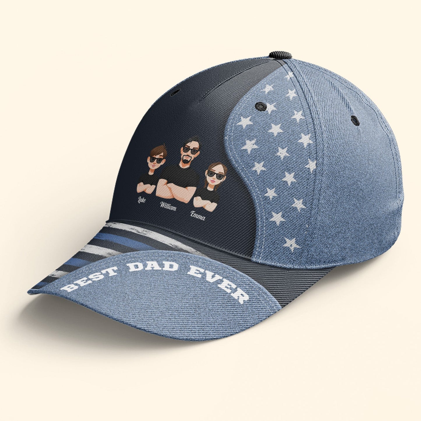 Best Dad Ever Fathers Day Gifts - Personalized Classic Cap