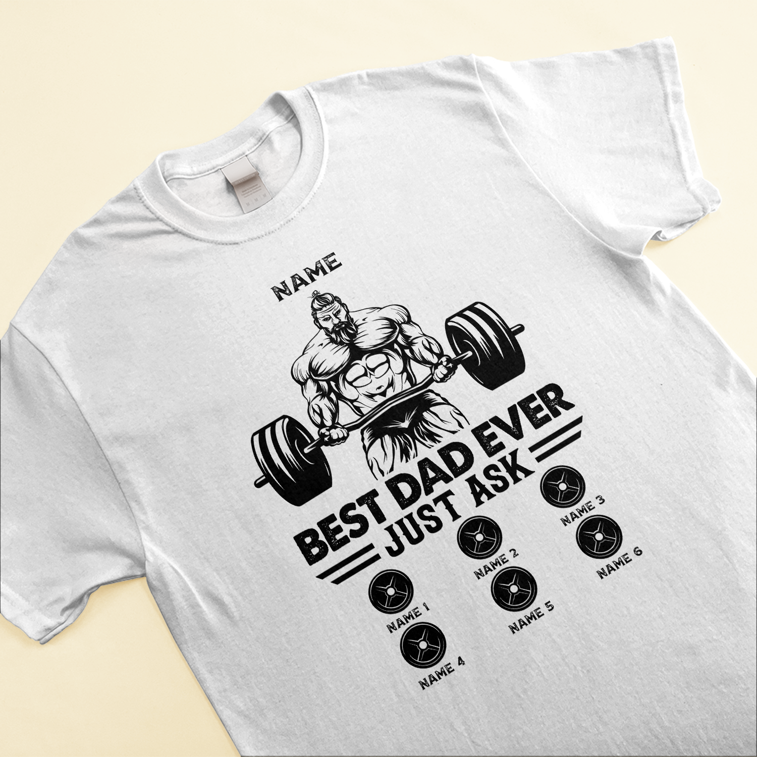 Best Dad Ever Just Ask - Personalized Shirt - BirthdayGift For Gymer - Old Man Lifting