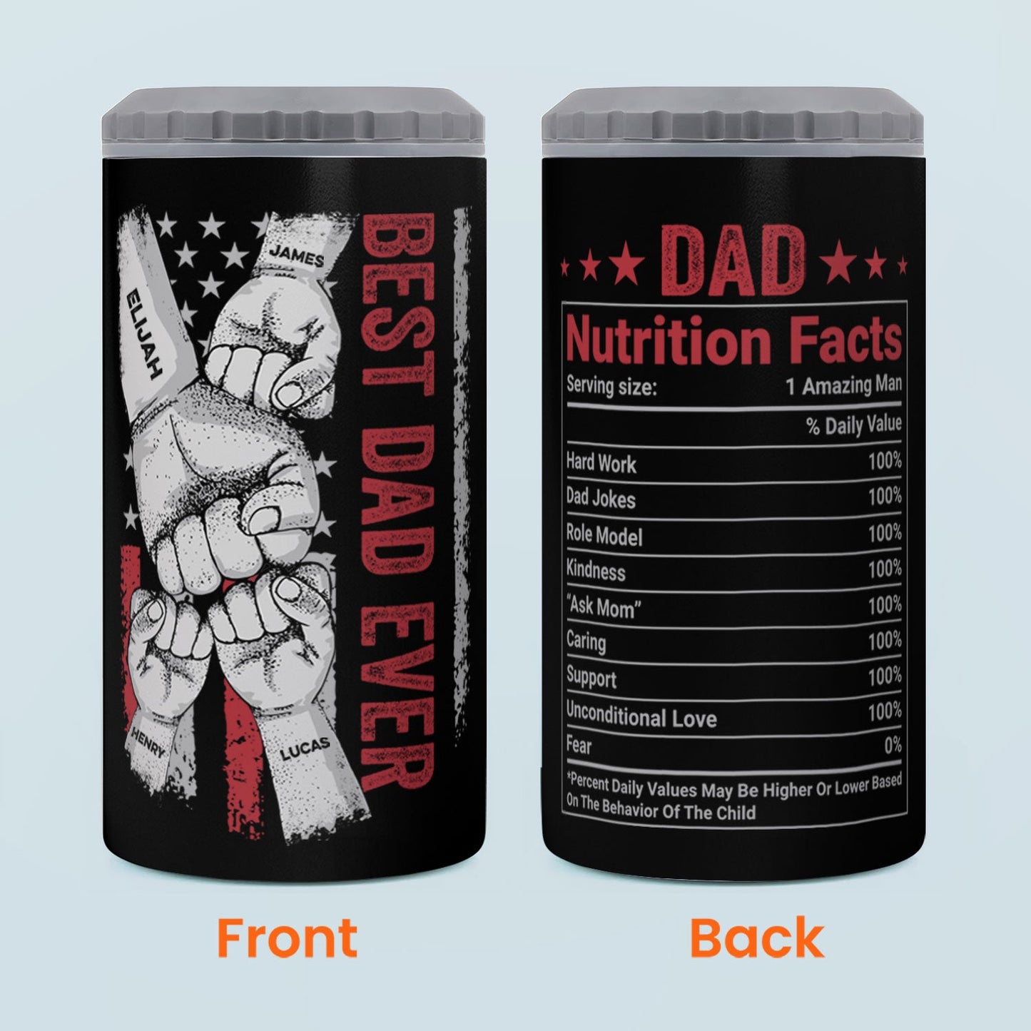 Best Dad Ever - Personalized Can Cooler