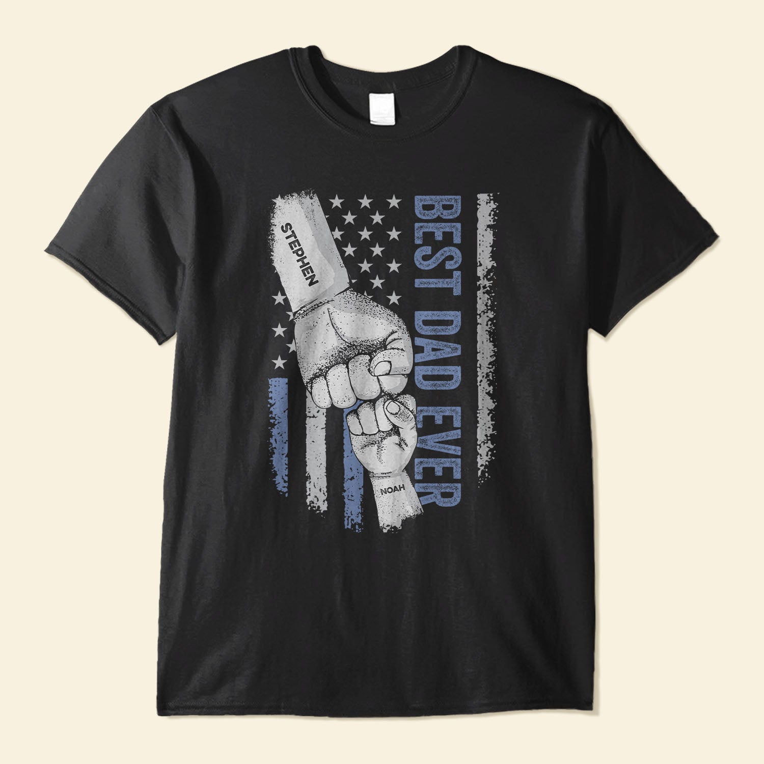 Father's Day Gifts, Best Dad Ever - Personalized Front Shirt - Father's Day, Birthday Gift For Dad, Papa, Daddy, Grandpa - From Daughter/Son, Wife