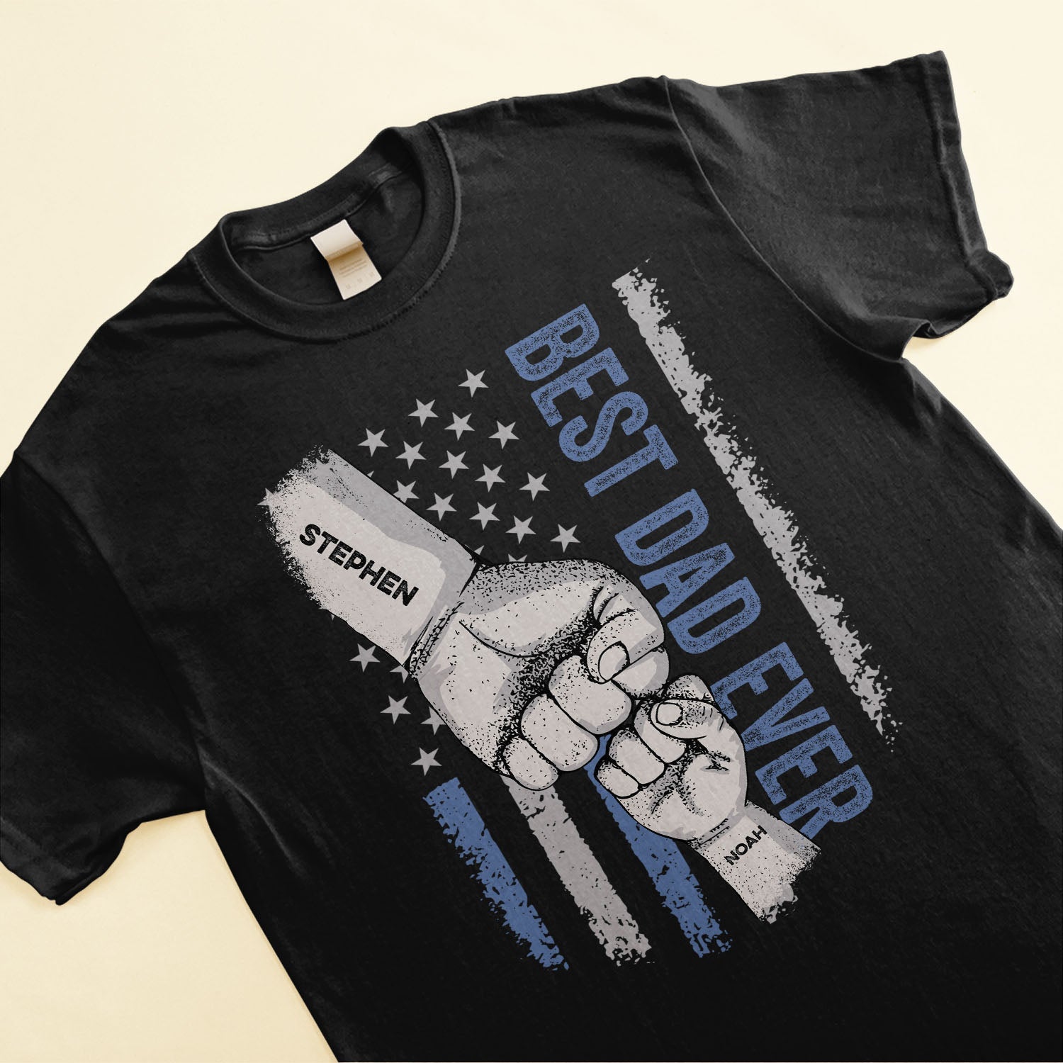 Father's Day Gifts, Best Dad Ever - Personalized Front Shirt - Father's Day, Birthday Gift For Dad, Papa, Daddy, Grandpa - From Daughter/Son, Wife