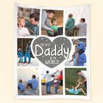 Best Daddy In The World - Personalized Photo Blanket