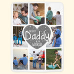 Best Daddy In The World - Personalized Photo Blanket
