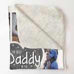 Best Daddy In The World - Personalized Photo Blanket