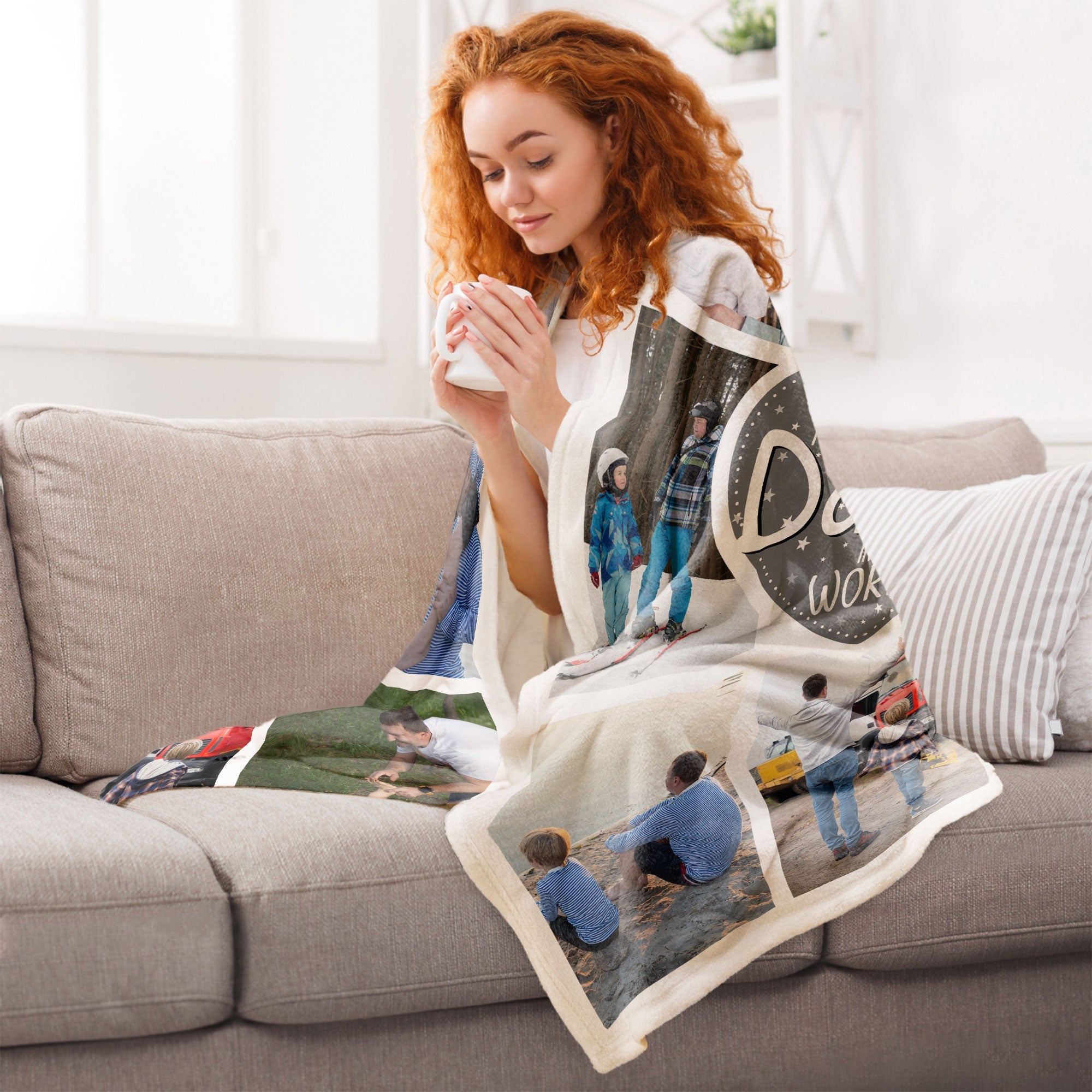 Best Daddy In The World - Personalized Photo Blanket