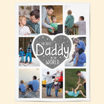 Best Daddy In The World - Personalized Photo Blanket