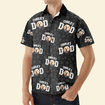 Best Dog Dad - Personalized Photo Hawaiian Shirt