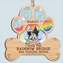 Best Dog Ever - Personalized Wooden Ornament - Christmas Gift, Memorial Ornament For Dog Lovers, Dog Owner - Peeking Dog