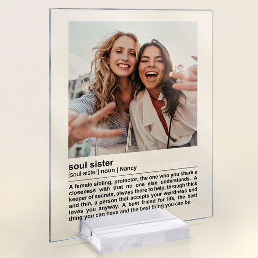 Best Friend A Close Friend Who Means The World To You - Personalized Acrylic Photo Plaque