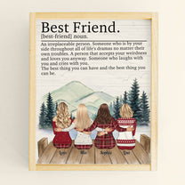 Best Friends An Irreplaceable Person - Personalized Poster - Family Hugging