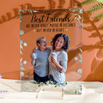 Best Friends Are Never Apart - Personalized Acrylic Photo Plaque