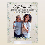 Best Friends Are Never Apart - Personalized Acrylic Photo Plaque