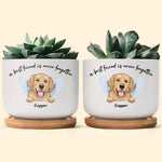 Best Friends Are Never Forgotten - Personalized Ceramic Plant Pot With Tray