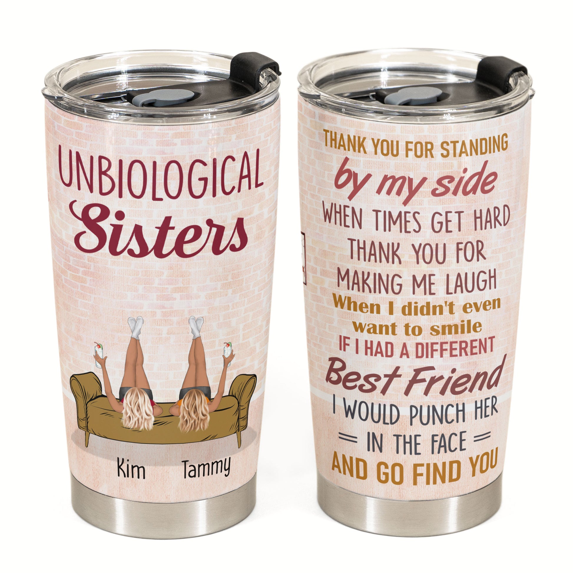 Glass tumbler - Thank you for being my emotional support coworker - Bestie  Personalized Custom Glass tumbler - Gift For Best Friends, BFF, Sisters