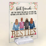 Best Friends Have The Best Time - Personalized Acrylic Plaque - Birthday, Friendship Day, Friend's DayGift For Friends, Besties, BFF