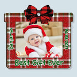 Best Gift Ever - Personalized Photo Wooden Ornament